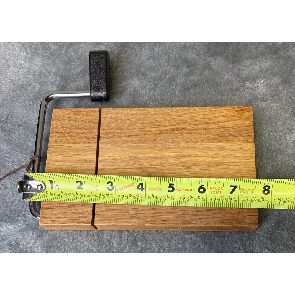 The Pro Cheese Slicer Solid Oak For Charcuterie Boards Slicing Cheese VTG - Picture 6 of 11
